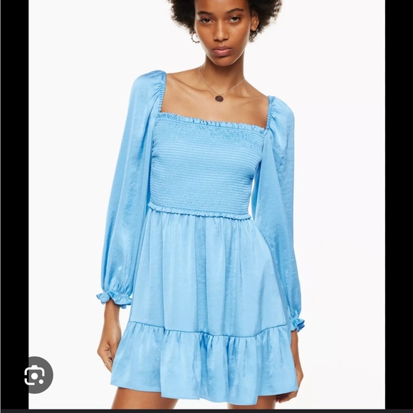 Tempest Satin Dress 2XS - Wave Blue - Picture 4 of 11